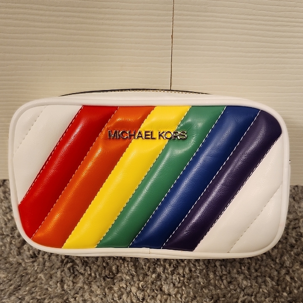 Michael Kors Rainbow Stripe Limited Edition Pride Collection Belt Bag